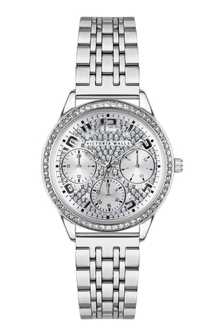 Stalen Quartz Horloge - Zilverkleurig - Victoria Walls