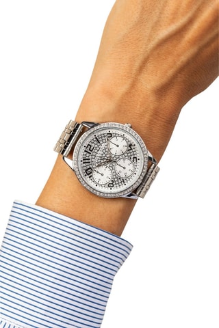 Stalen Quartz Horloge - Zilverkleurig - Victoria Walls