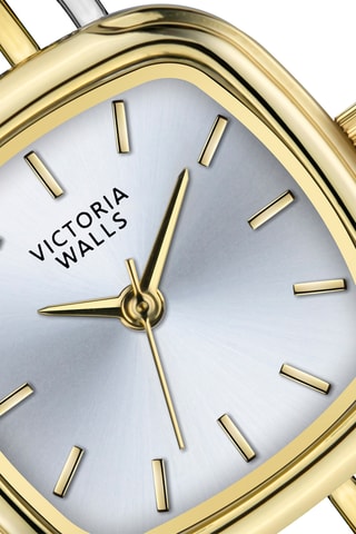 Stalen Quartz Horloge - Goudkleurig en zilverkleurig - Marc Malone