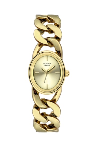 Stalen Quartz Horloge - Goudkleurig - Victoria Walls
