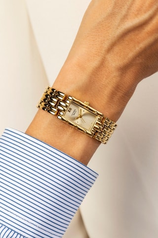 Stalen Quartz Horloge - Goudkleurig - Victoria Walls