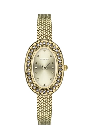 Stalen Quartz Horloge - Goudkleurig - Emily Westwood