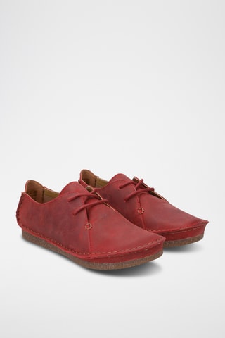 Derbies de piel Janey - Rojo