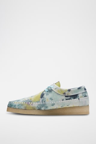 Derbies de piel Weaver - Azul marino y amarillo