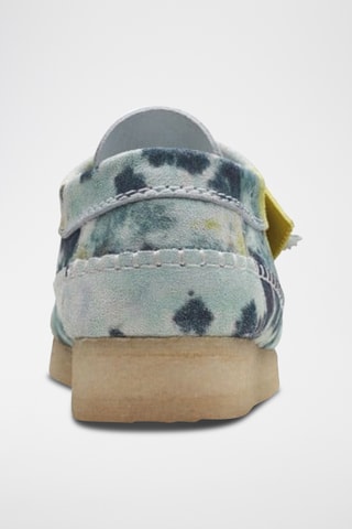 Derbies de piel Weaver - Azul marino y amarillo