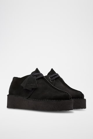 Derbies de nobuk de cuña Trek Wedge - Negro