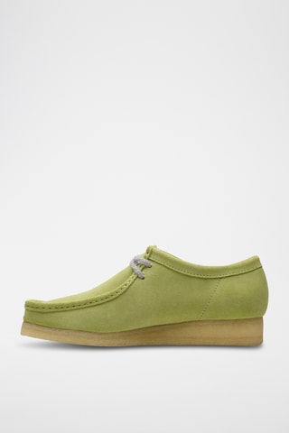 Derbies de nobuk Wallabee - Verde claro