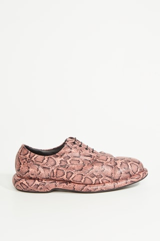 Derbies de piel Cur - Rosa