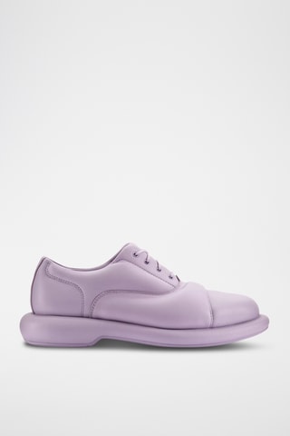 Derbies de piel Cur - Malva