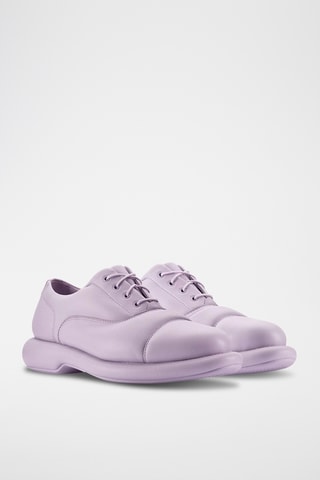 Derbies de piel Cur - Malva