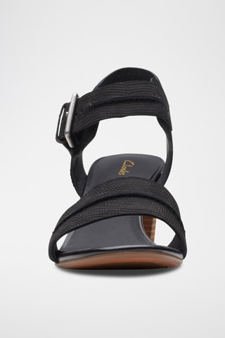 Sandalias de piel de tacón KarseaHi - Negro