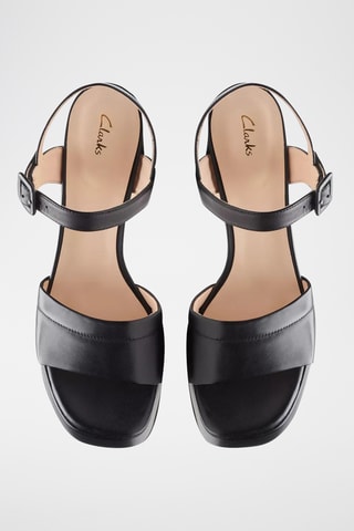 Sandalias de piel de tacón Patema Part - Negro