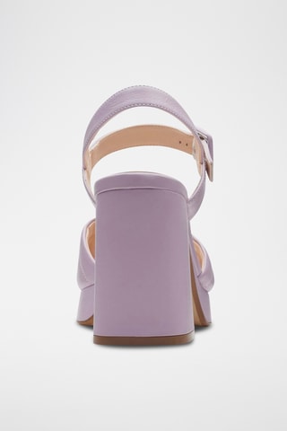 Sandalias de piel de tacón Patema Part - Malva
