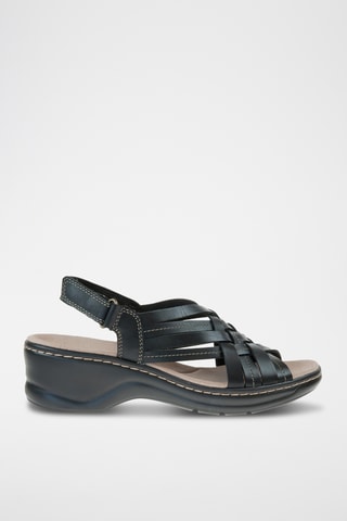 Sandalias de piel de tacón Lexi Carmen - Negro