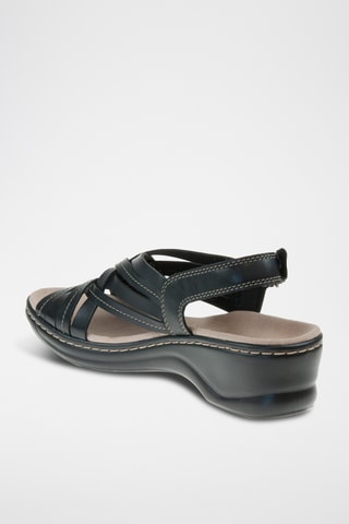 Sandalias de piel de tacón Lexi Carmen - Negro