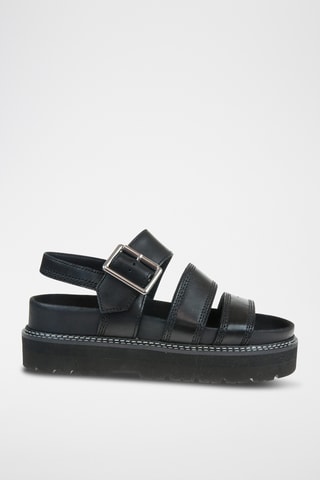 Sandalias de piel Orianna - Negro