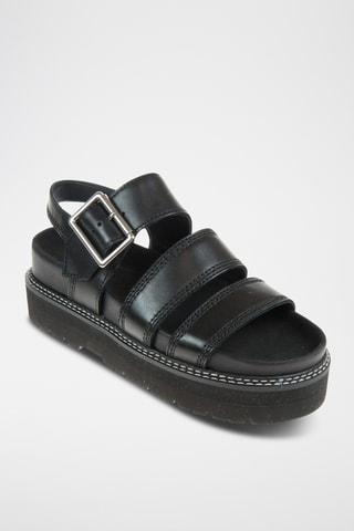 Sandalias de piel Orianna - Negro