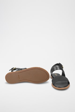 Sandalias de piel Karsea - Negro