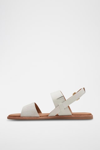 Sandalias de piel Karsea - Blanco