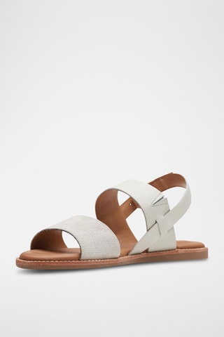 Sandalias de piel Karsea - Blanco