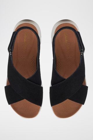 Sandalias de nobuk con plataforma DashLite - Negro