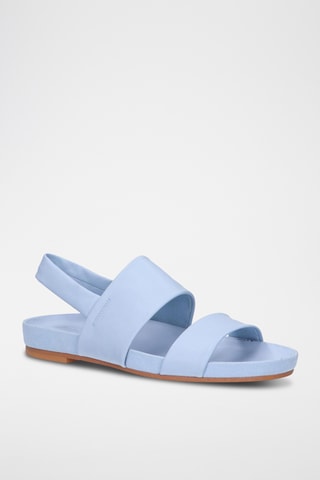 Sandalias de piel Pure Strap - Celeste