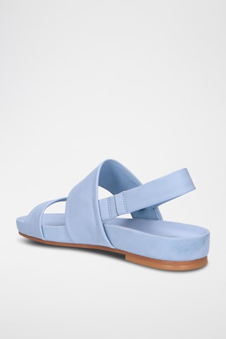 Sandalias de piel Pure Strap - Celeste