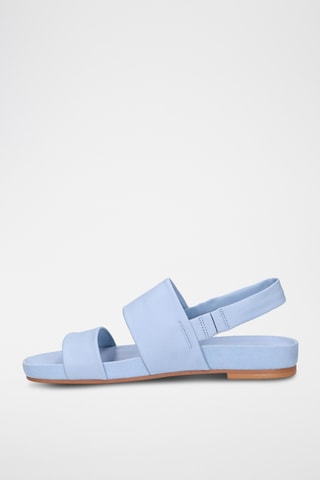 Sandalias de piel Pure Strap - Celeste