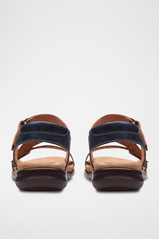 Sandalias de piel Kitly Way - Azul marino y marrón