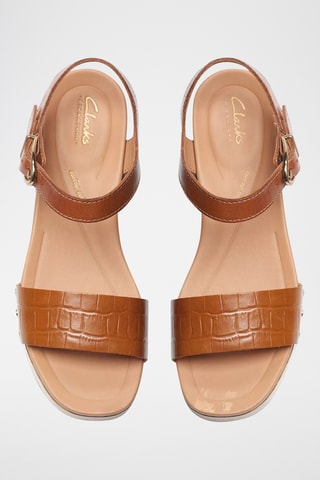 Sandalias de piel de tacón Sivanne Bay - Marrón claro