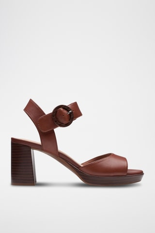 Sandalias de piel AmbyrLyn - Marrón