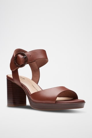 Sandalias de piel AmbyrLyn - Marrón