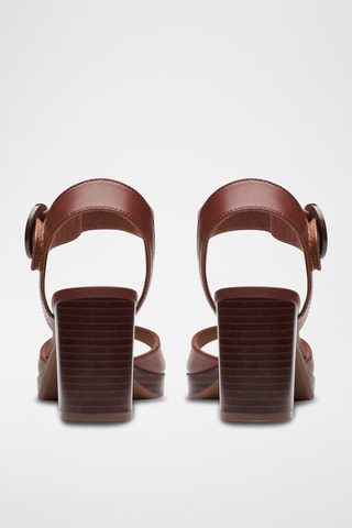 Sandalias de piel AmbyrLyn - Marrón