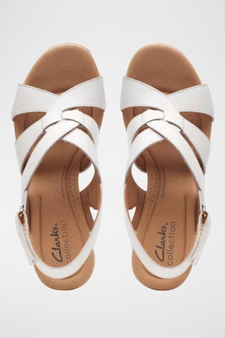 Sandalias de piel de tacón Giselle - Blanco