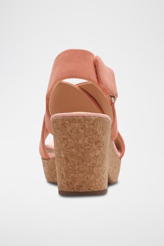 Sandalias de nobuk de tacón Maritsa Lara - Rosa empolvado