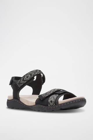 Sandalias de nobuk Amanda - Negro