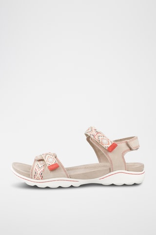 Sandalias de nobuk Amanda - Beige