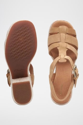 Sandalias de nobuk de tacón Maritsa 70 - Marrón claro