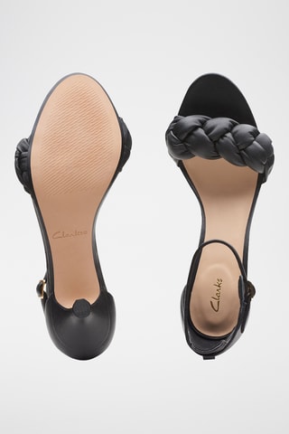 Sandalias de piel de tacón Amali - Negro
