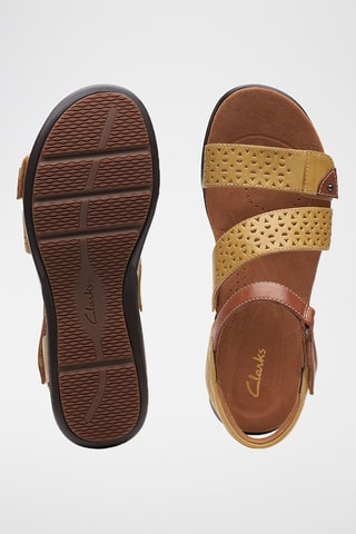 Sandalias de piel Kitly Way - Amarillo y marrón