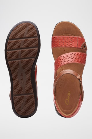 Sandalias de piel Kitly Way - Rojo y marrón