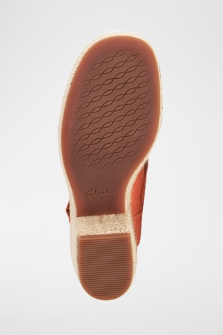 Sandalias de nobuk de tacón KimmeiHi Strap - Naranja