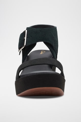 Sandalias de nobuk de tacón KimmeiHi Strap - Negro