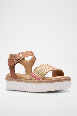 Sandalias de piel con plataforma Lana Shore - Marrón