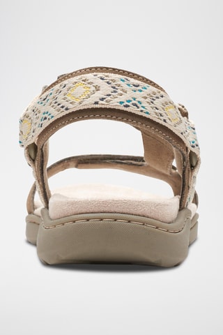 Sandalias de nobuk Amanda - Verde oliva