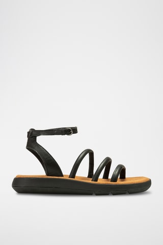 Sandalias de piel Jemsa - Negro