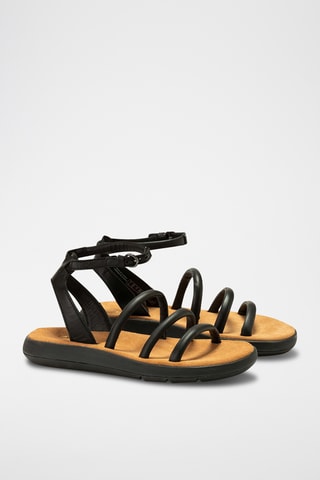 Sandalias de piel Jemsa - Negro