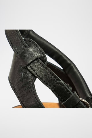 Sandalias de piel Jemsa - Negro