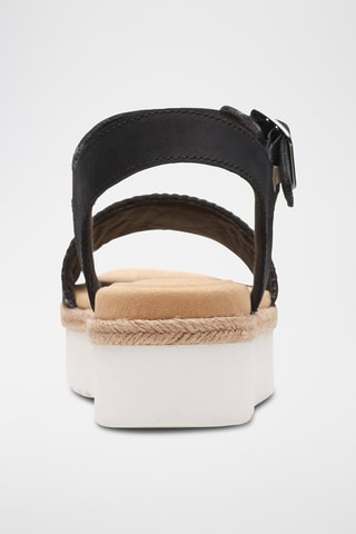Sandalias de piel con plataforma Lana Shore - Negro