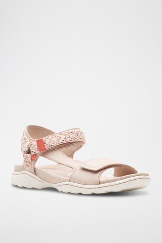 Sandalias de nobuk Amanda - Beige
